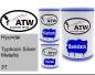 Preview: Hyundai, Typhoon Silver Metallic, 3T: 500ml Lackdose + 500ml Klarlack + 250ml Härter - Set, von ATW Autoteile West.